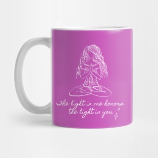 The Light in Me Honors the Light in You Mug